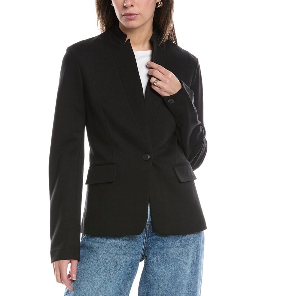 rag & bone‎ Lucy Ponte Twill Blazer Black 8